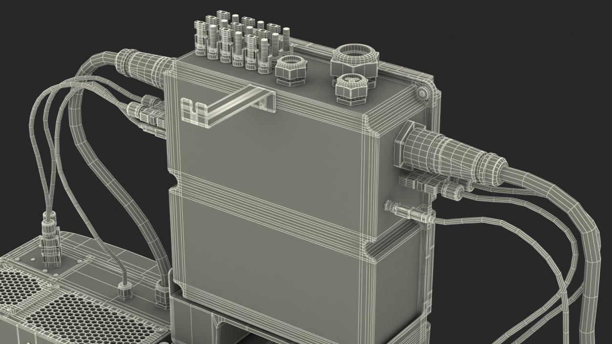 3D SolarEdge Three Phase Inverter with Secondary Units