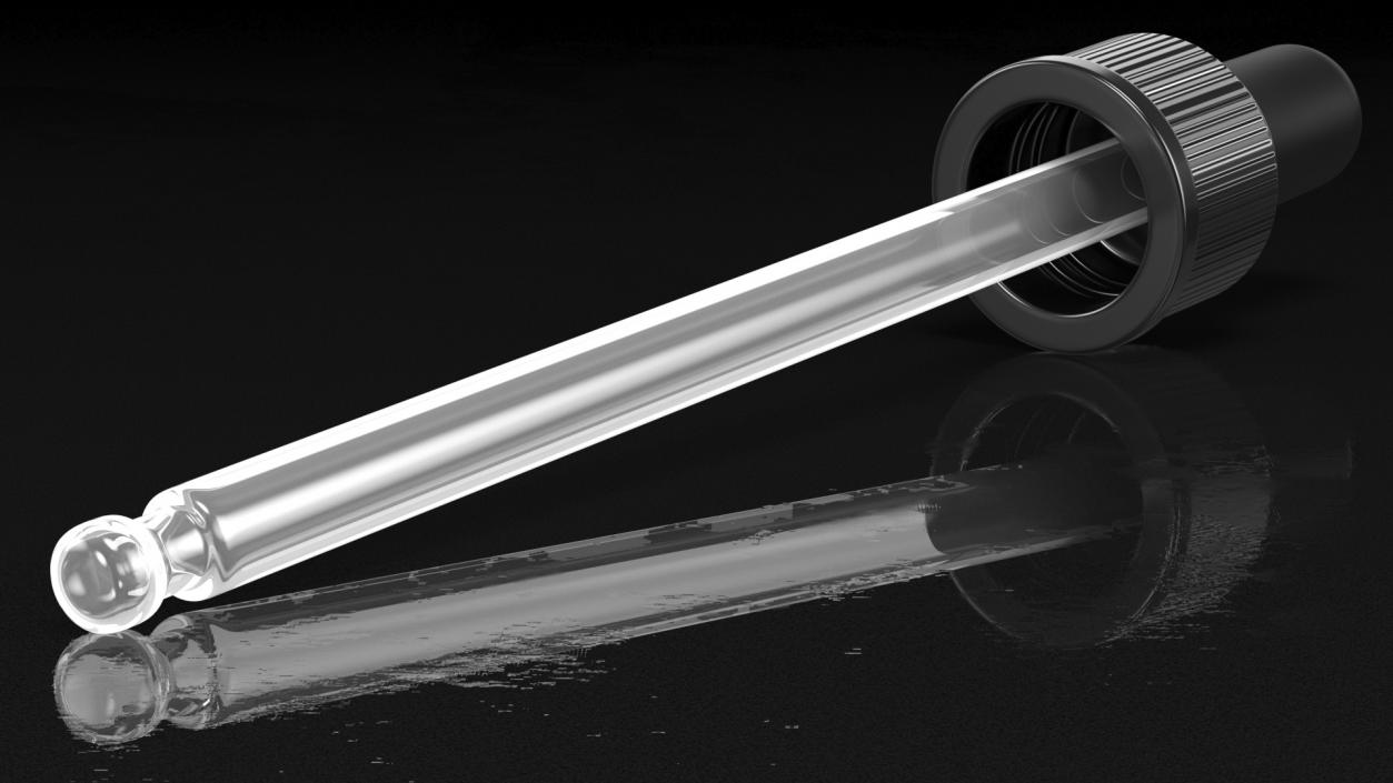 3D Glass Pipette model