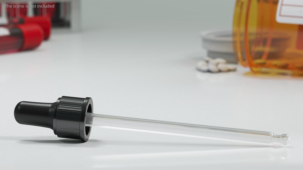 3D Glass Pipette model