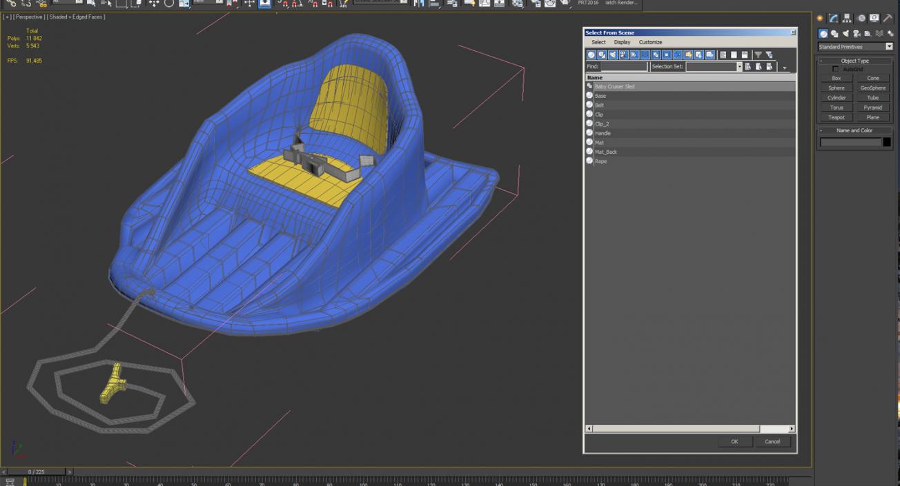 3D Stiga Baby Cruiser Sled model