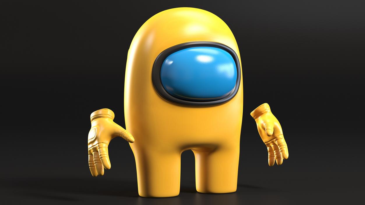 3D model Yellow Among Us Character