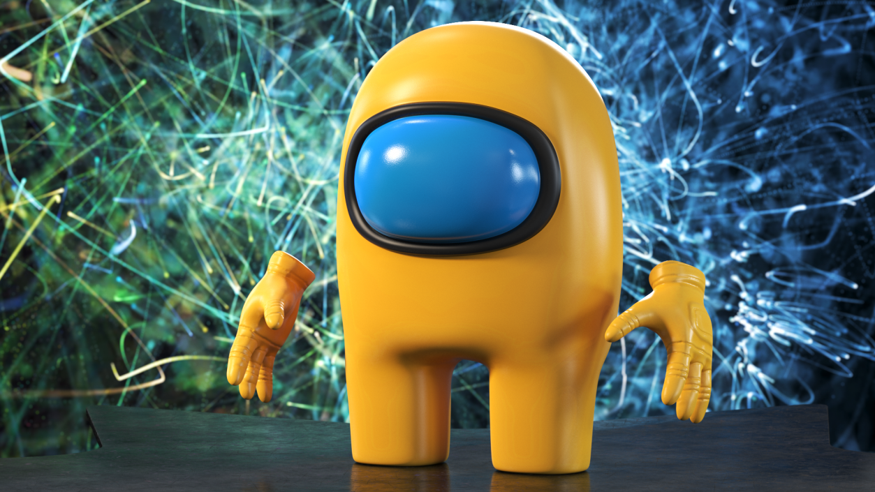 3D model Yellow Among Us Character