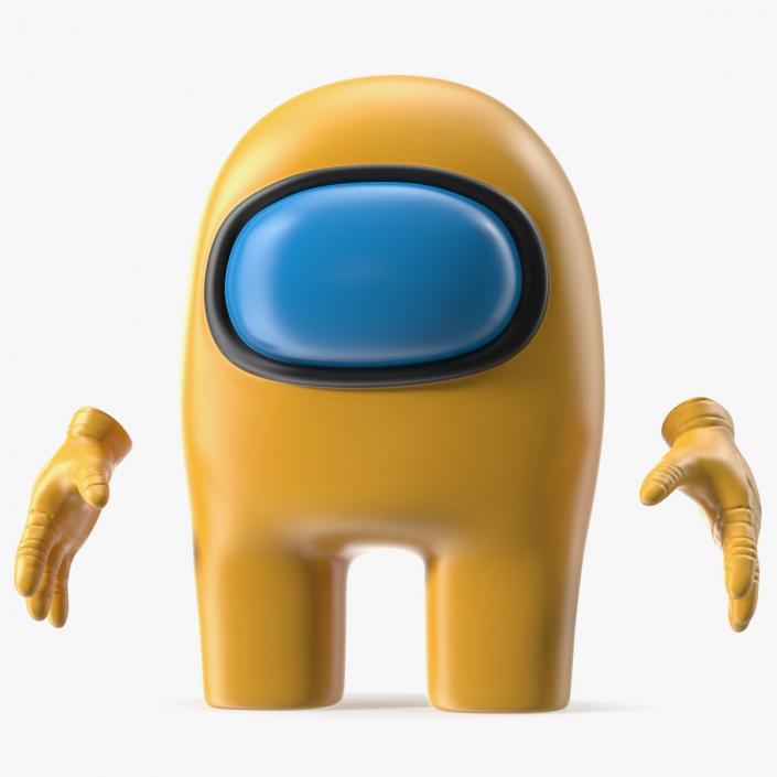 3D model Yellow Among Us Character