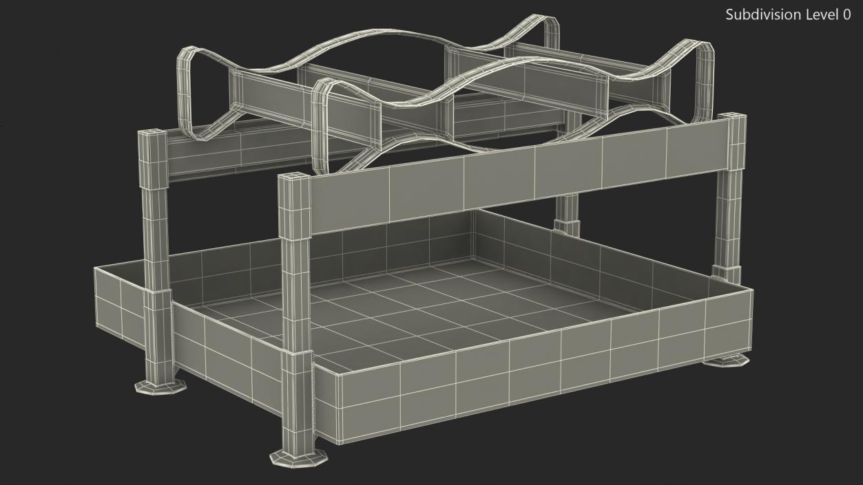 3D Barrel Horizontal Retention Basin model