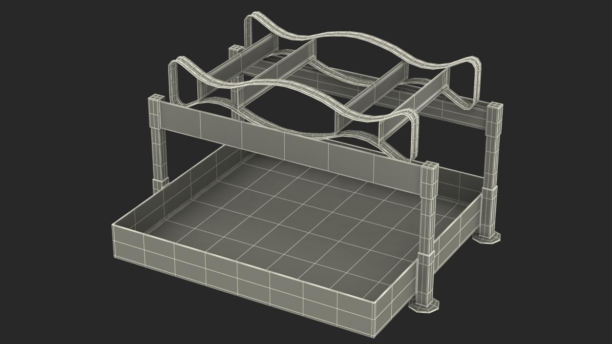 3D Barrel Horizontal Retention Basin model