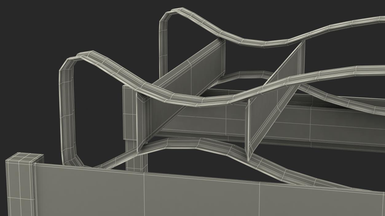 3D Barrel Horizontal Retention Basin model