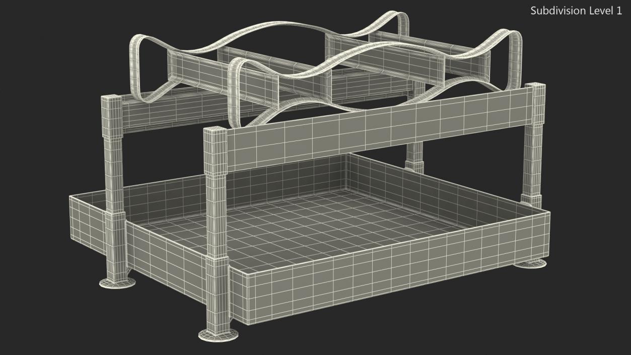 3D Barrel Horizontal Retention Basin model