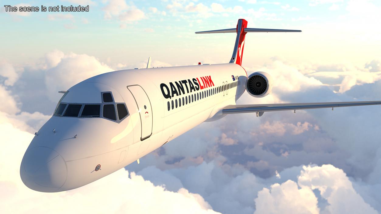 QantasLink Boeing 717-200 Aircraft 3D model