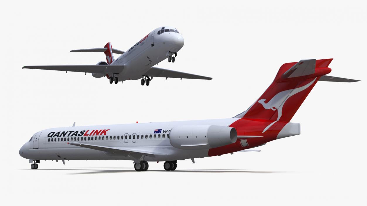 QantasLink Boeing 717-200 Aircraft 3D model