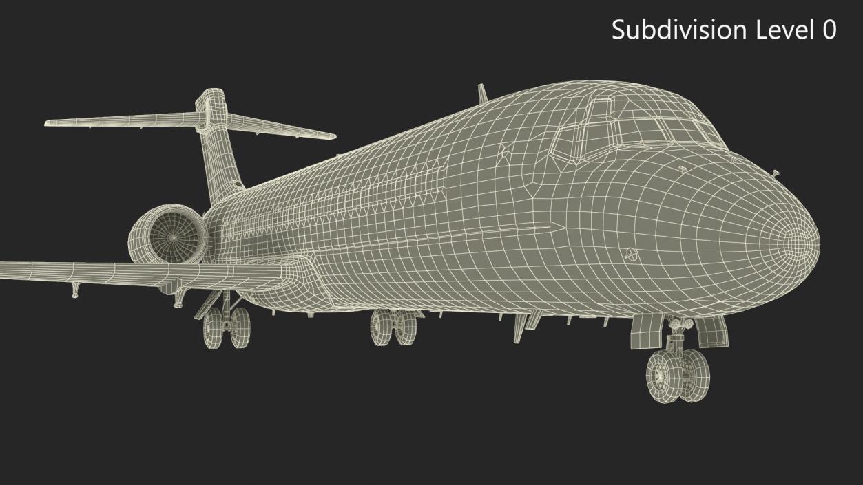 QantasLink Boeing 717-200 Aircraft 3D model