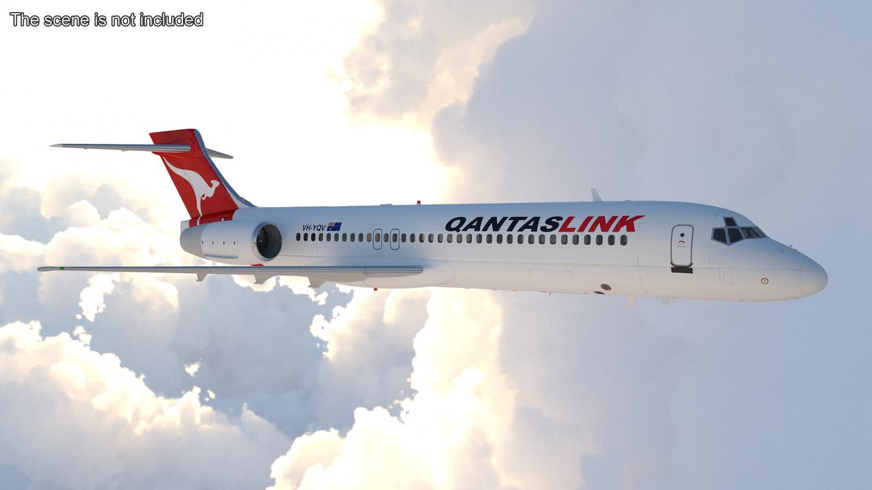 QantasLink Boeing 717-200 Aircraft 3D model