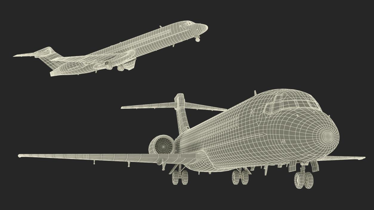 QantasLink Boeing 717-200 Aircraft 3D model