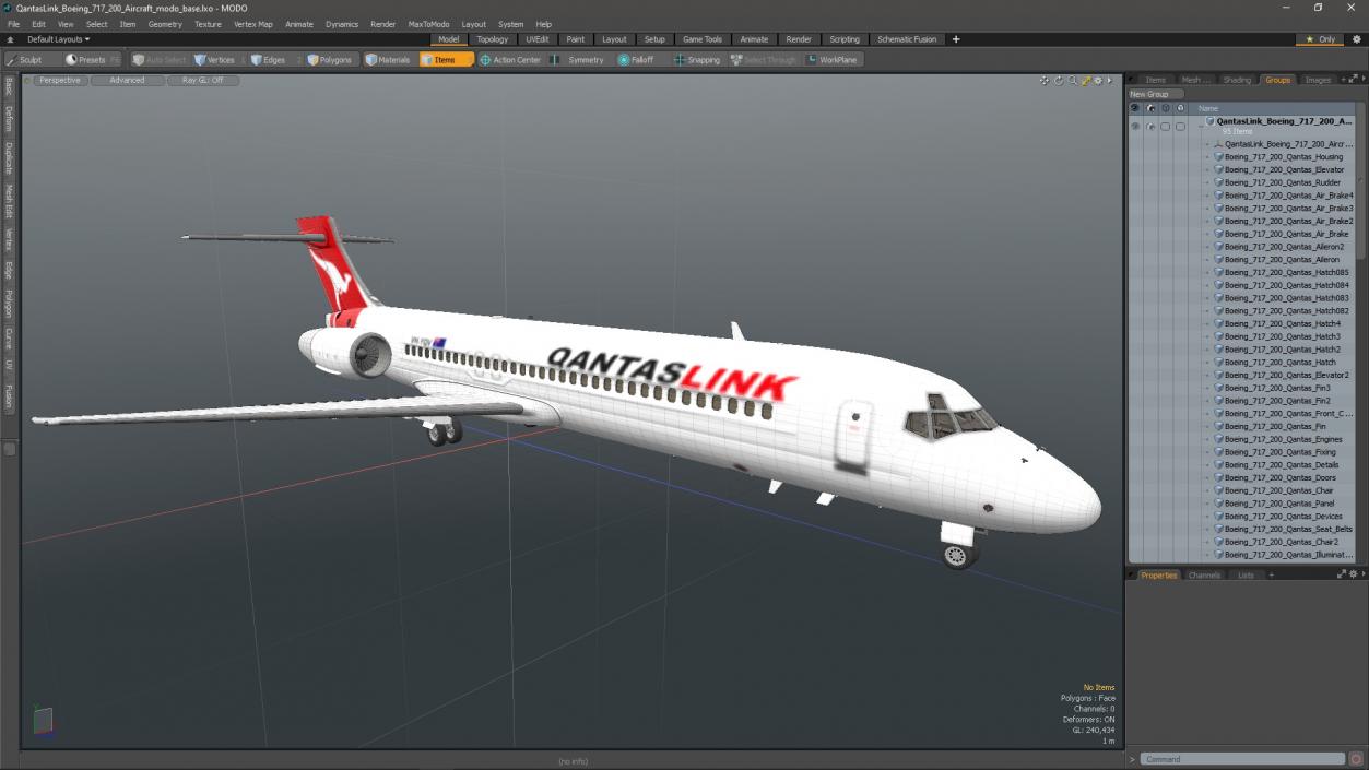 QantasLink Boeing 717-200 Aircraft 3D model