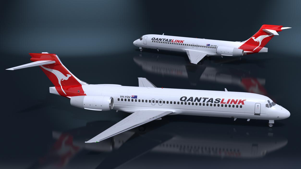 QantasLink Boeing 717-200 Aircraft 3D model