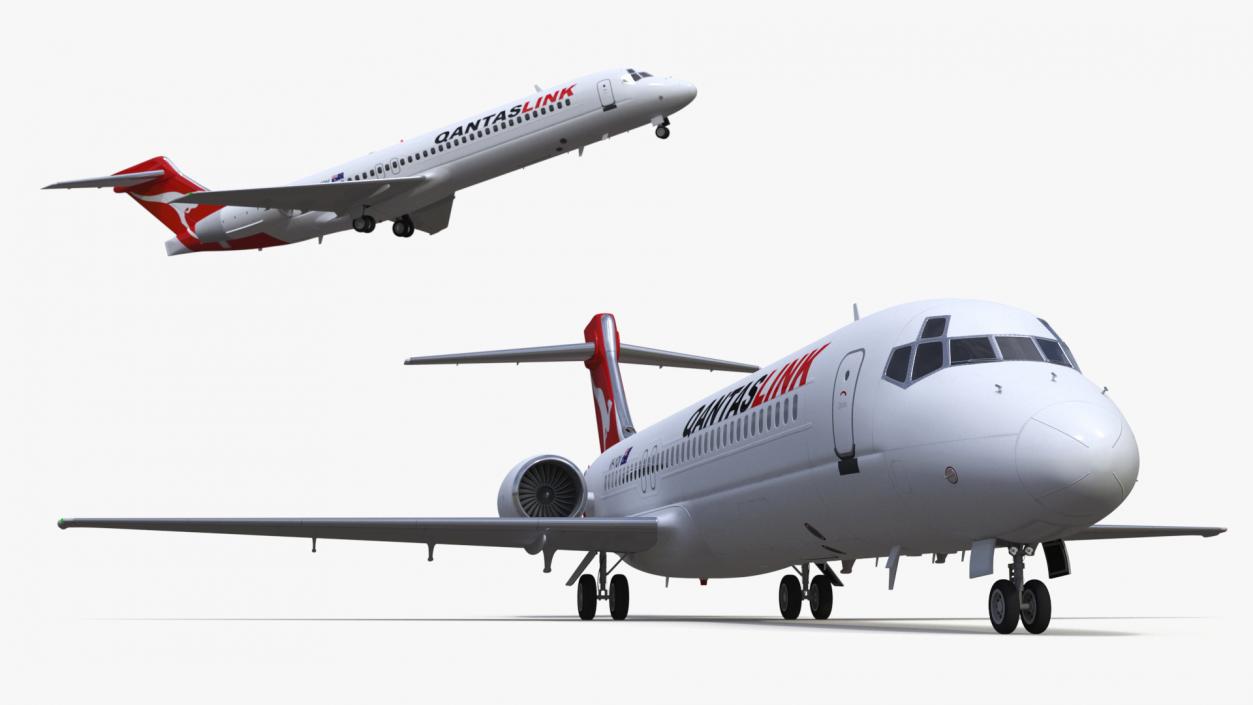 QantasLink Boeing 717-200 Aircraft 3D model