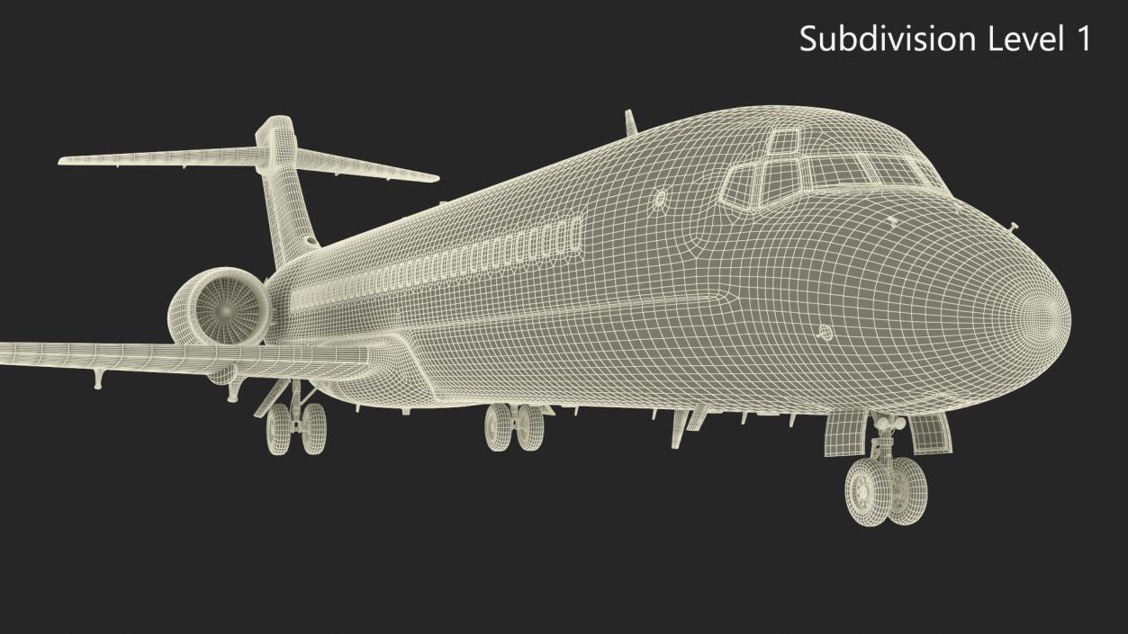 QantasLink Boeing 717-200 Aircraft 3D model