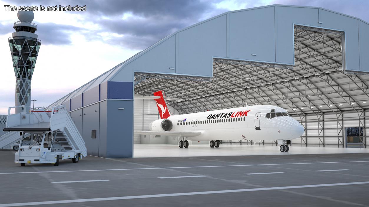 QantasLink Boeing 717-200 Aircraft 3D model