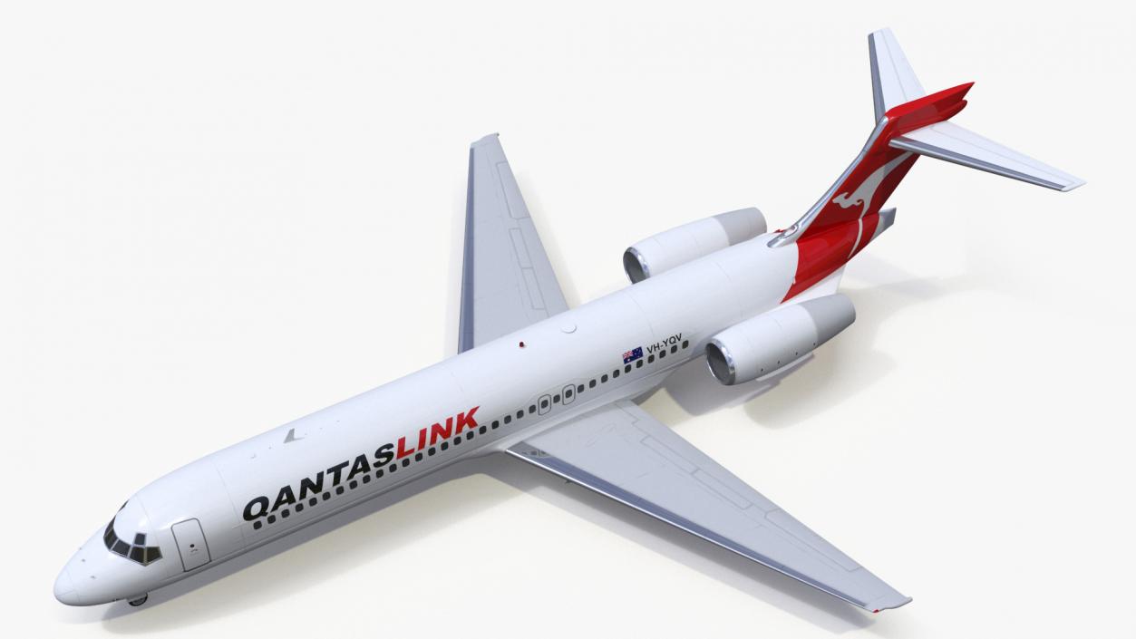 QantasLink Boeing 717-200 Aircraft 3D model