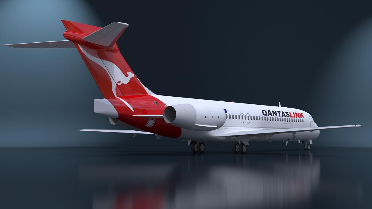 QantasLink Boeing 717-200 Aircraft 3D model