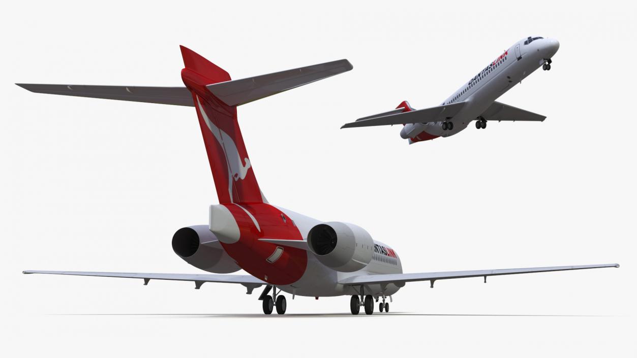 QantasLink Boeing 717-200 Aircraft 3D model