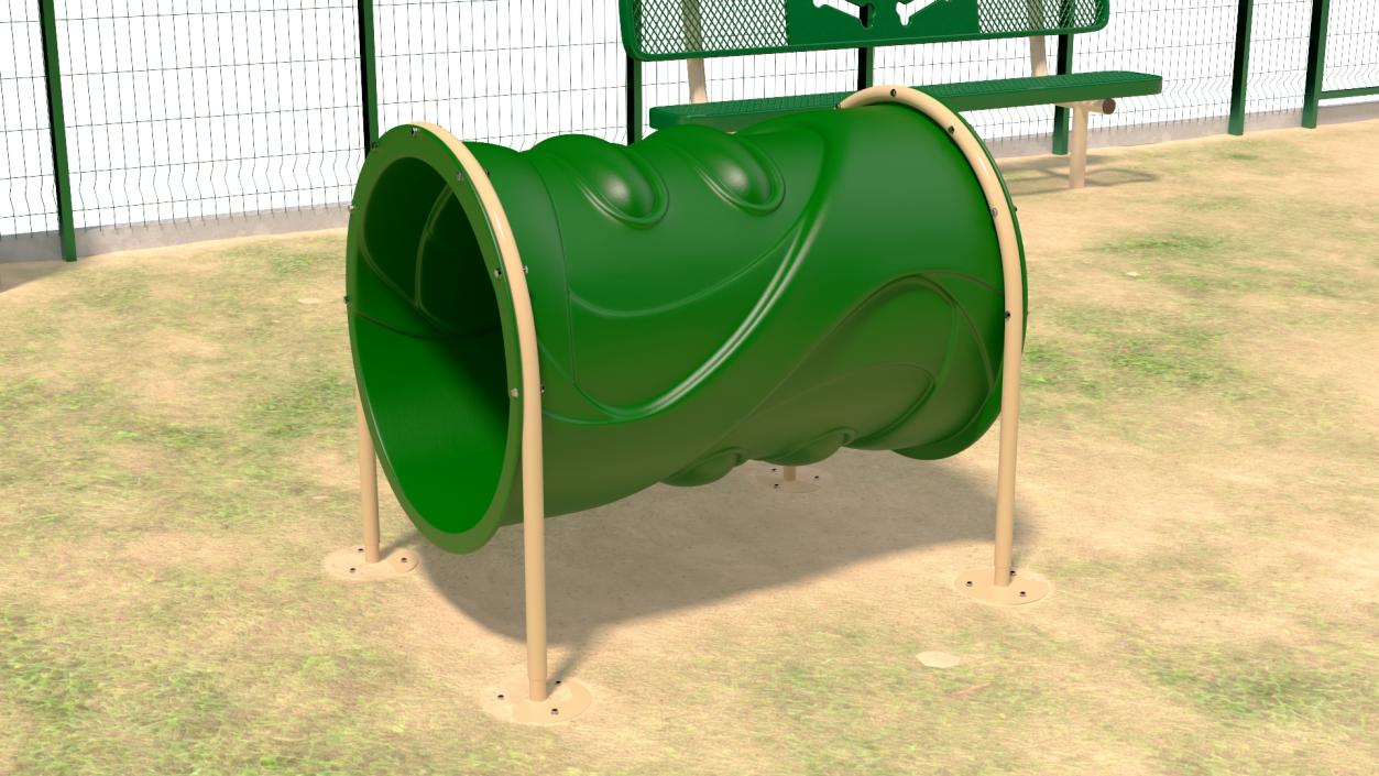 3D model Dog Park with People