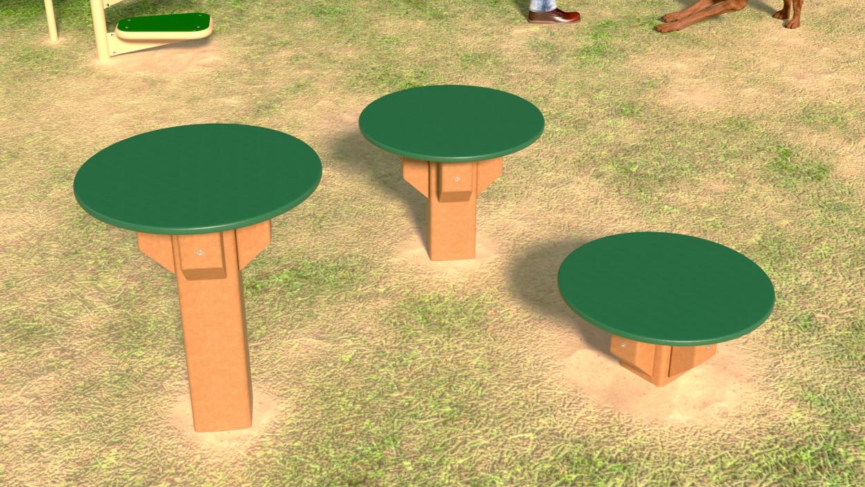 3D model Dog Park with People