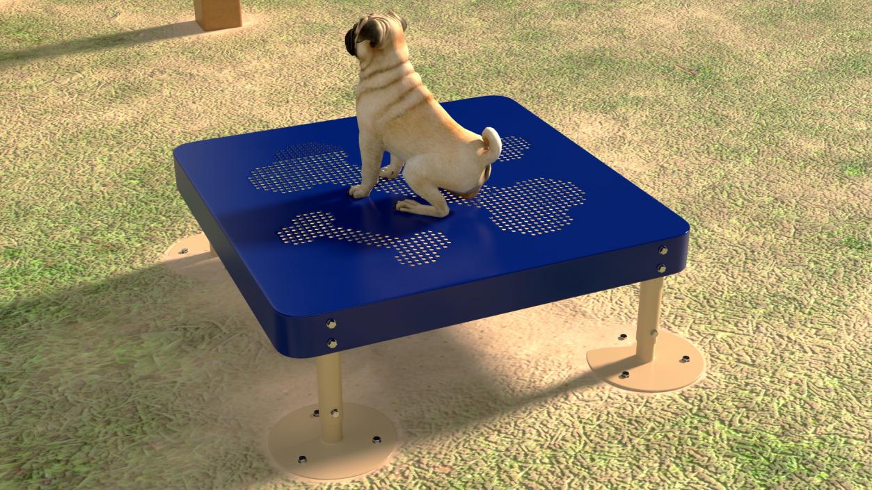 3D model Dog Park with People