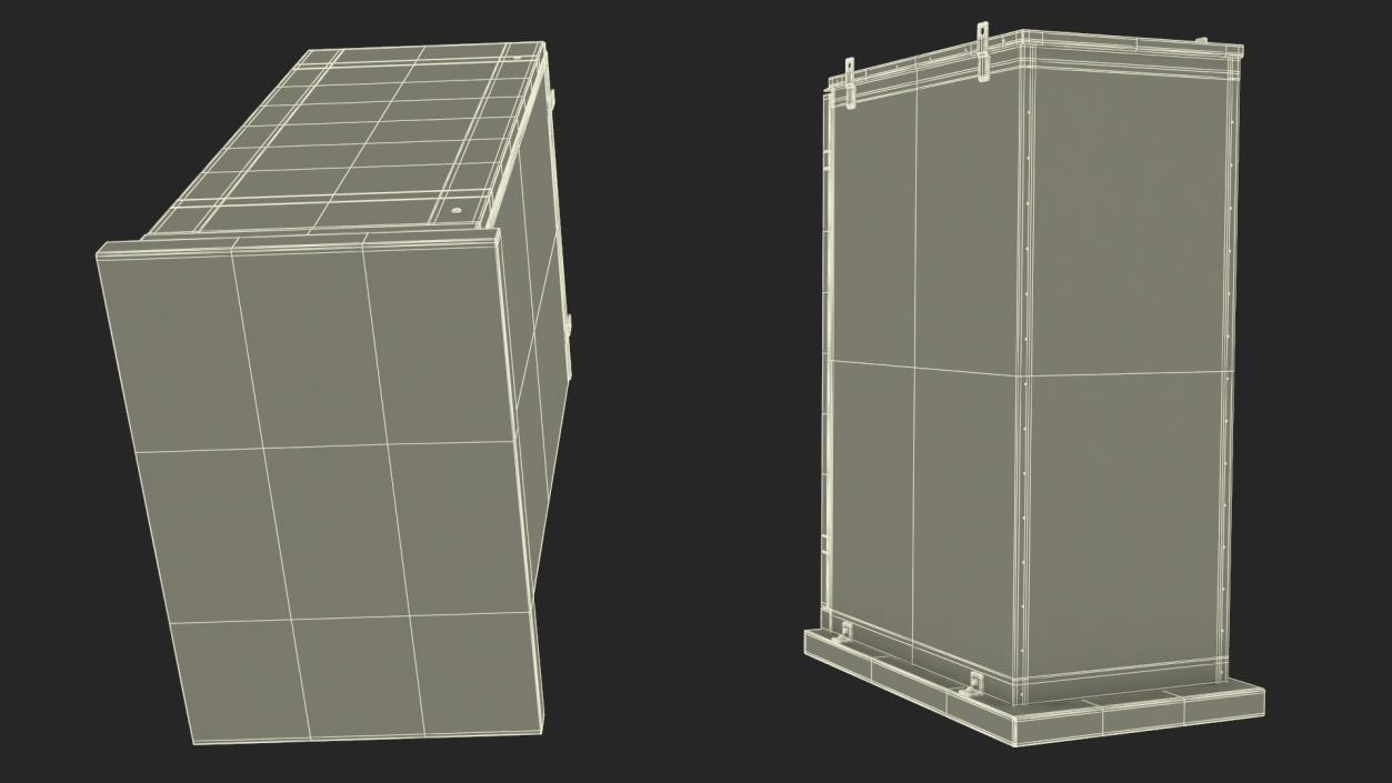 3D Tesla Commercial Battery Box Powerpack model