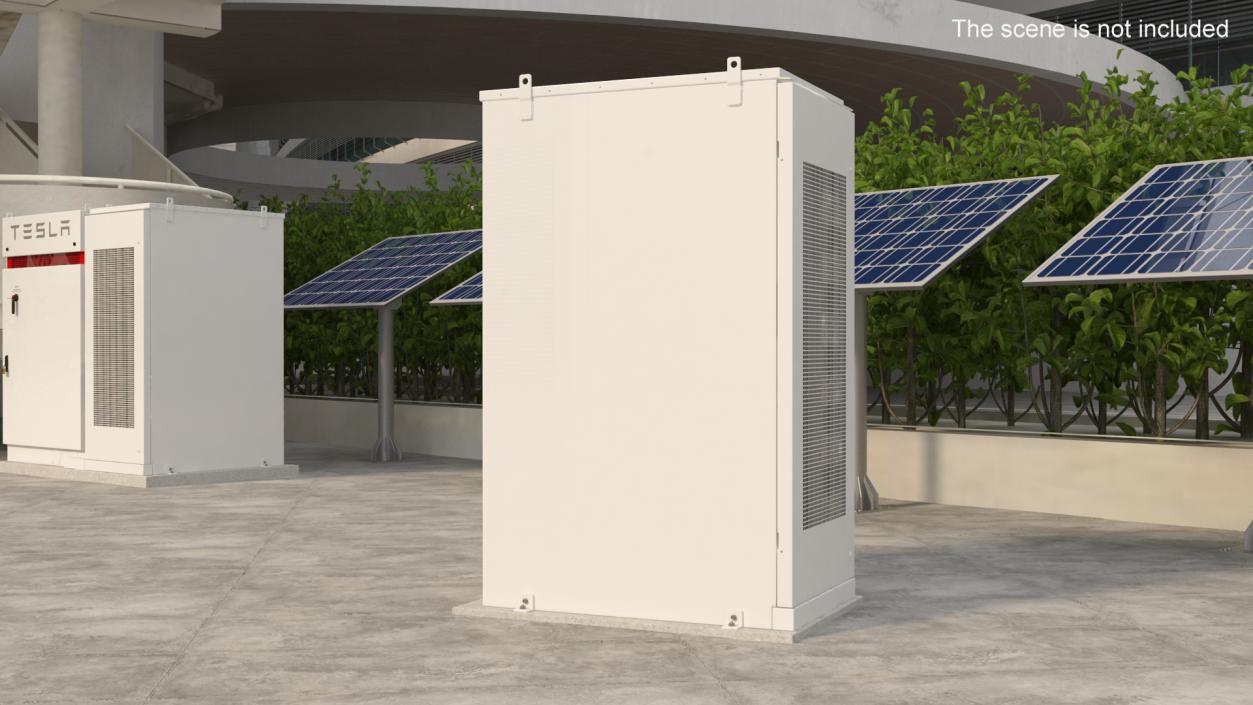 3D Tesla Commercial Battery Box Powerpack model