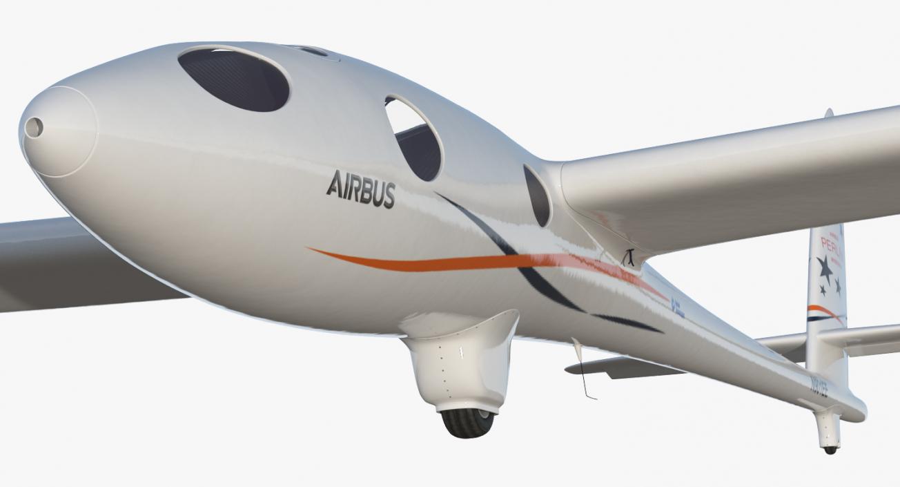 3D Airbus Perlan Mission II Glider Rigged model