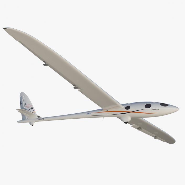 3D Airbus Perlan Mission II Glider Rigged model