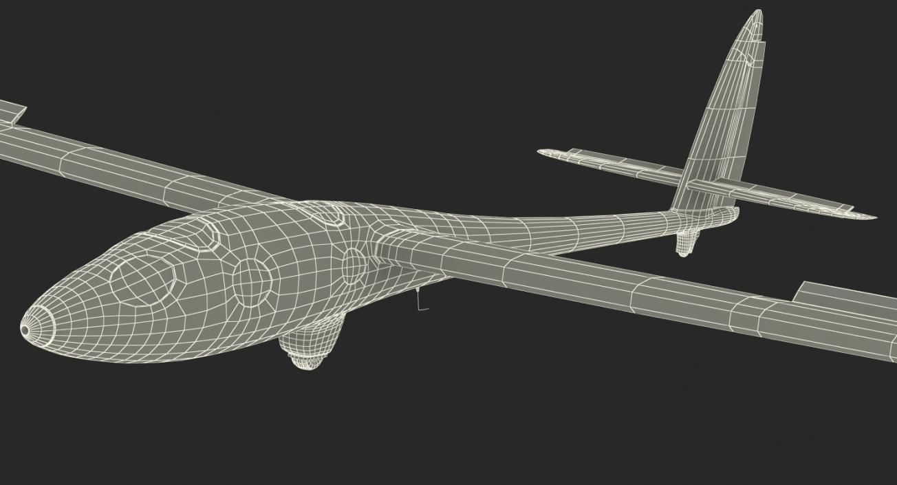 3D Airbus Perlan Mission II Glider Rigged model