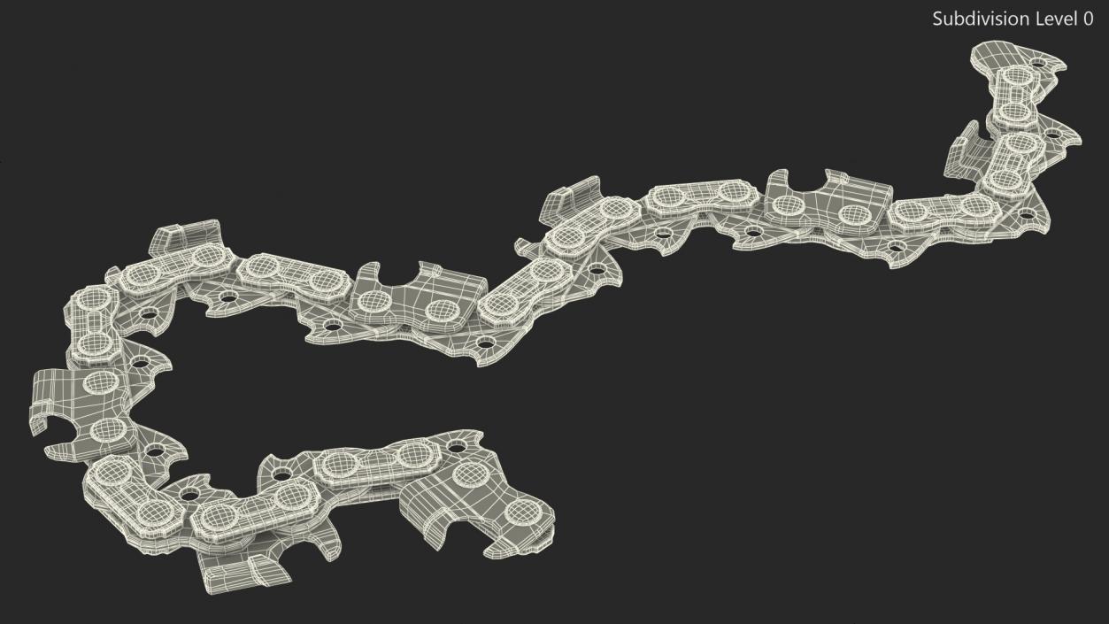 Segment Steel Chain for Chainsaw 3D