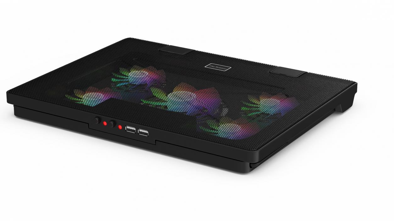 3D Gaming Laptop Cooling Pad with RGB Lighting model