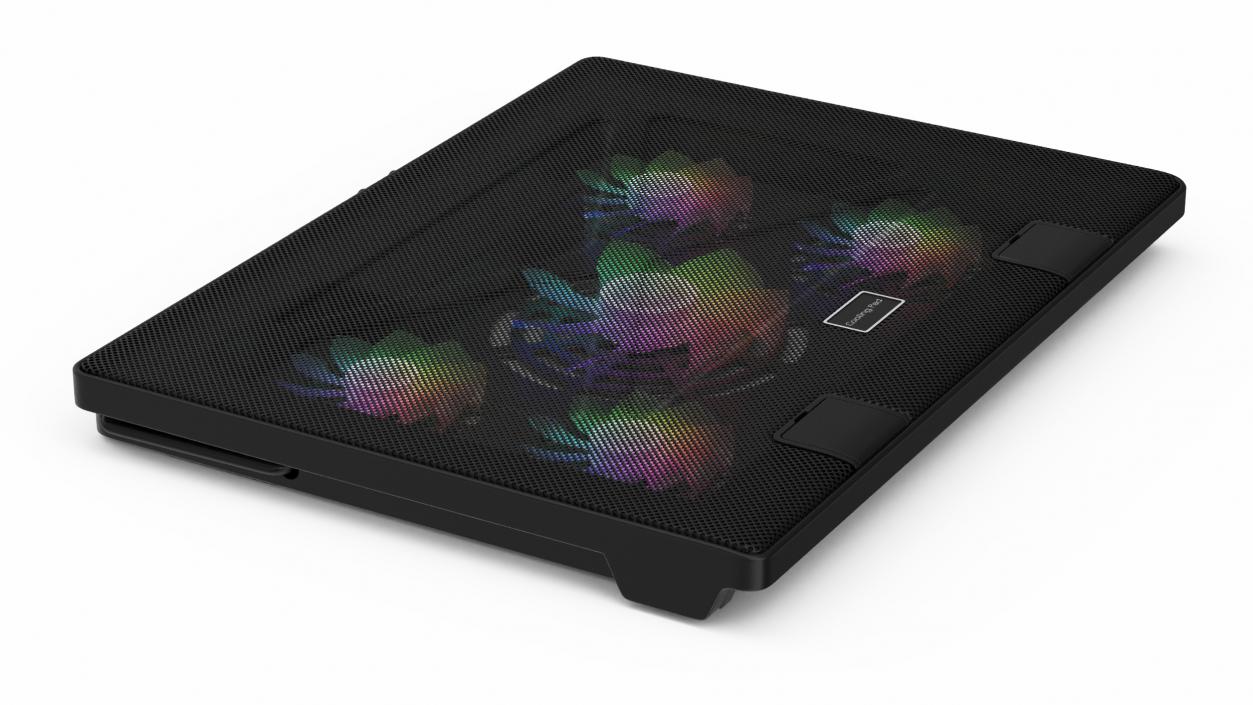 3D Gaming Laptop Cooling Pad with RGB Lighting model