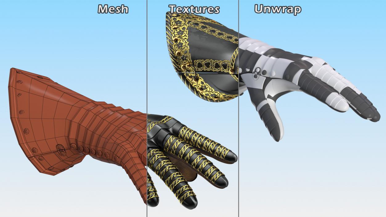 3D Armor Gauntlets Collection