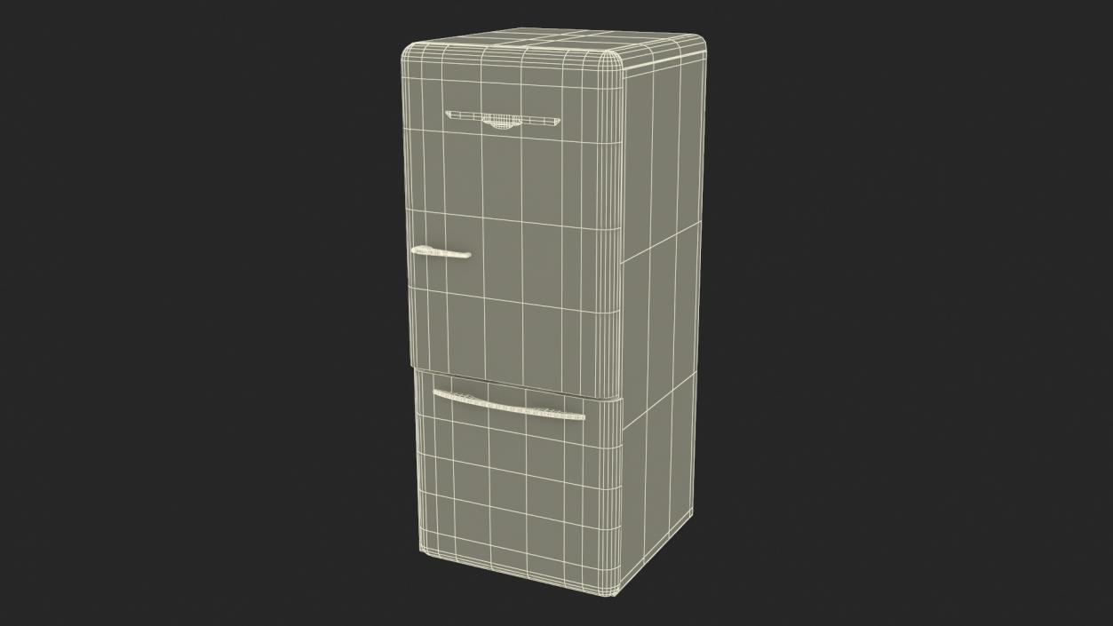 3D model Retro Design Refrigerator