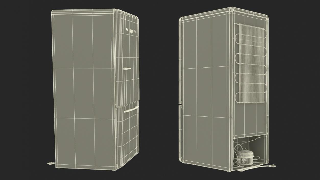 3D model Retro Design Refrigerator