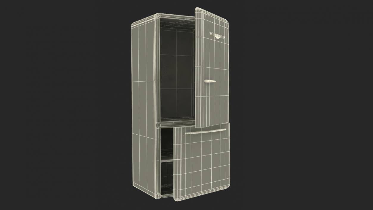 3D model Retro Design Refrigerator