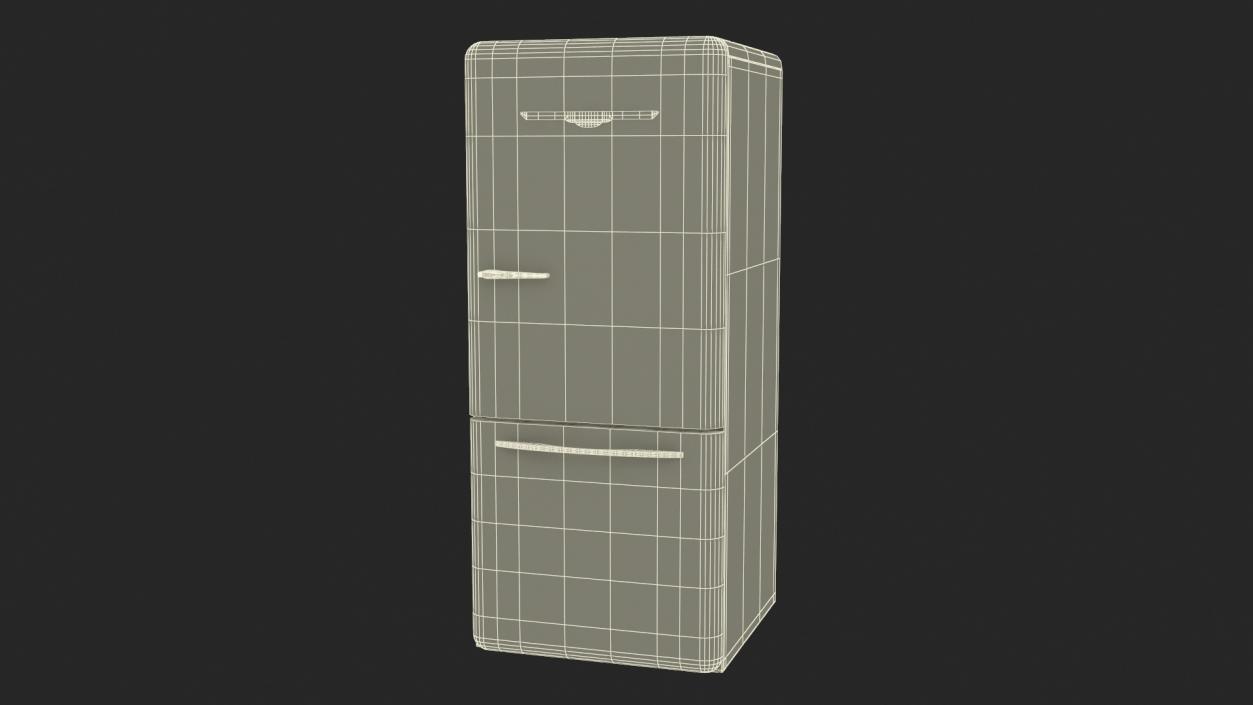 3D model Retro Design Refrigerator