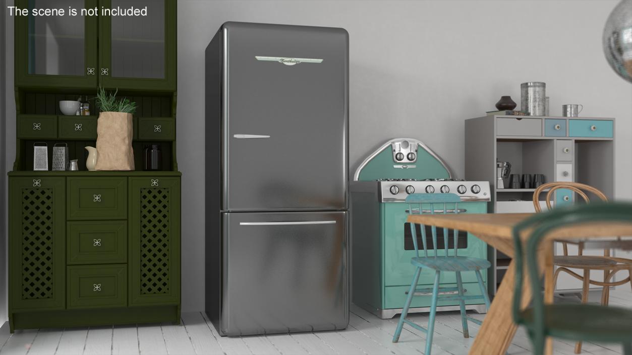 3D model Retro Design Refrigerator