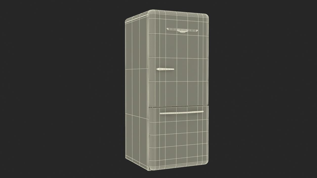 3D model Retro Design Refrigerator