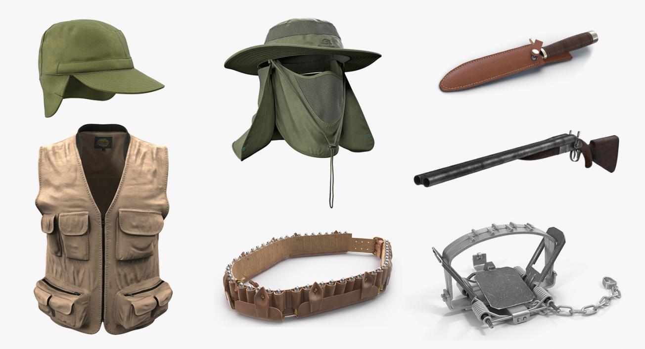 3D model Hunting Equipment Collection 3