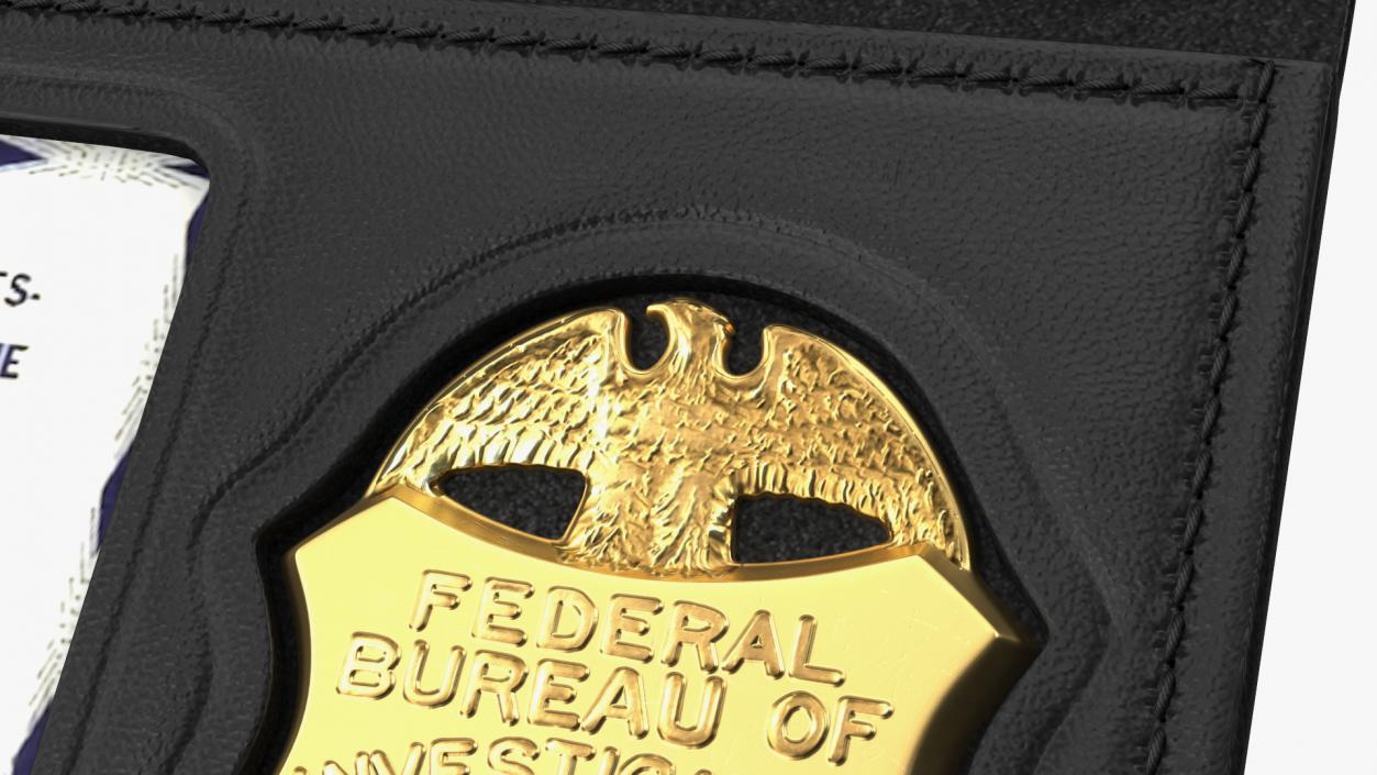 FBI Badge Open 3D model