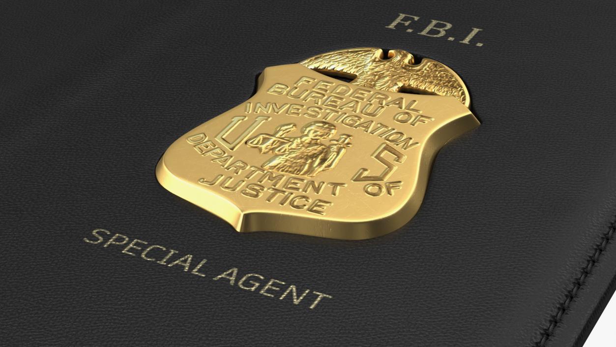 FBI Badge Open 3D model