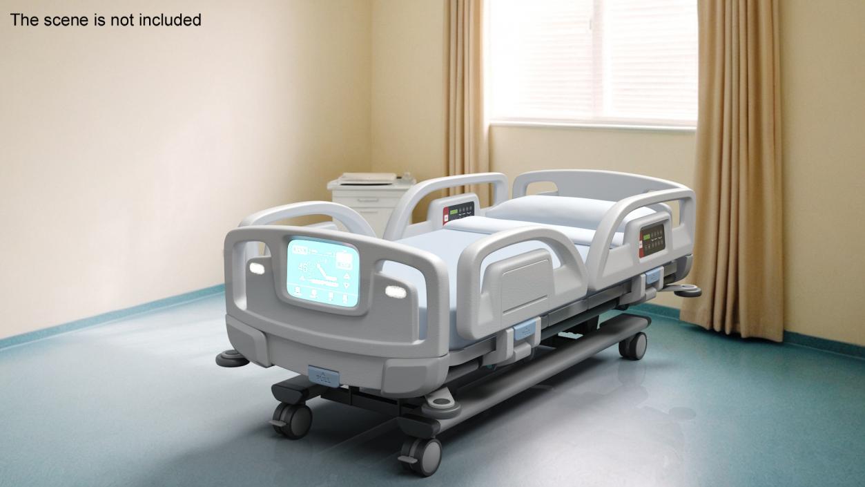 3D model Smart Hospital Bed 2