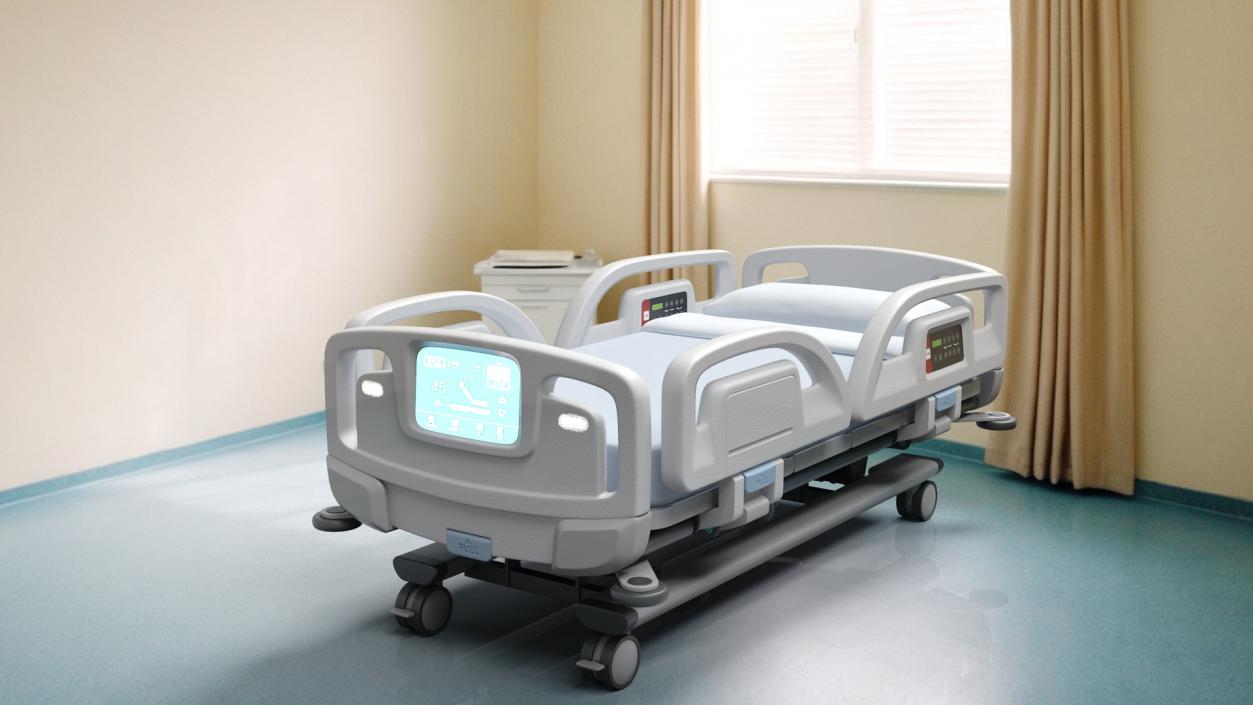 3D model Smart Hospital Bed 2