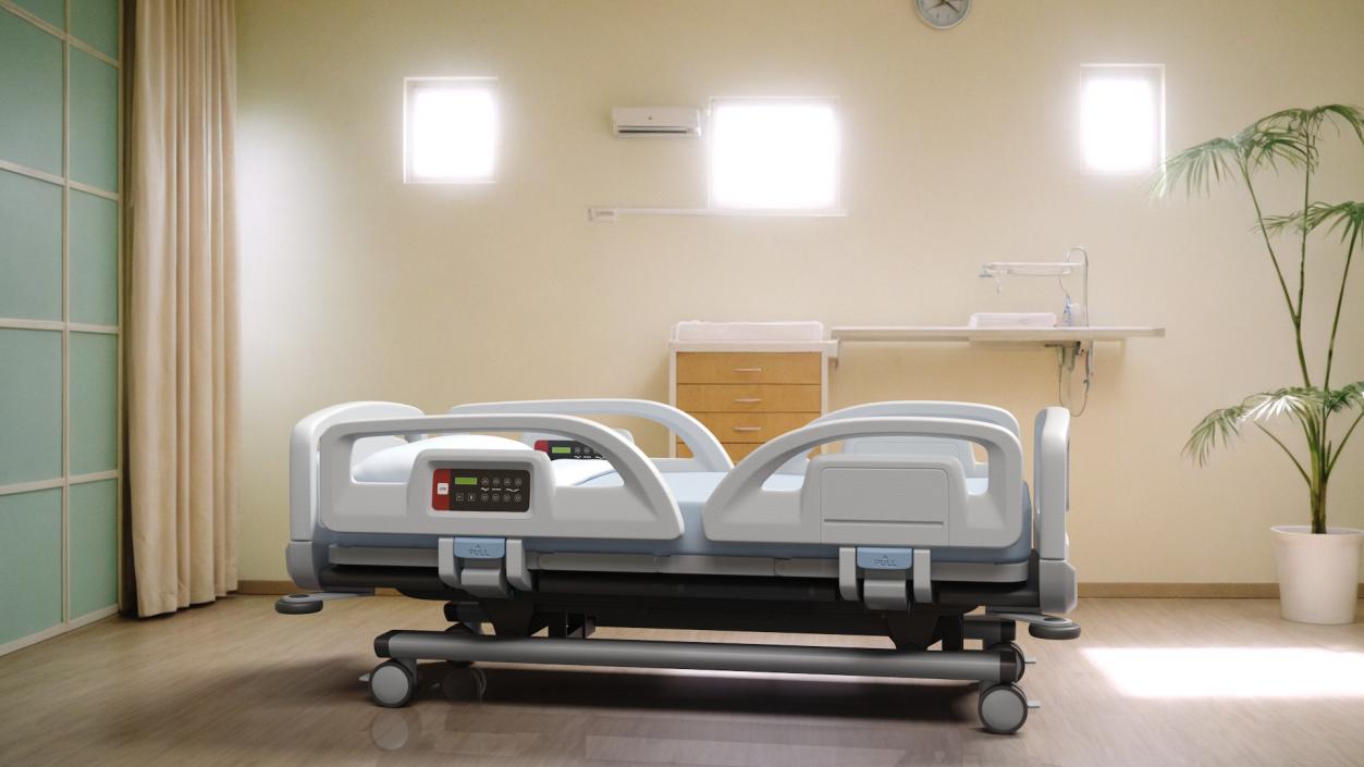 3D model Smart Hospital Bed 2