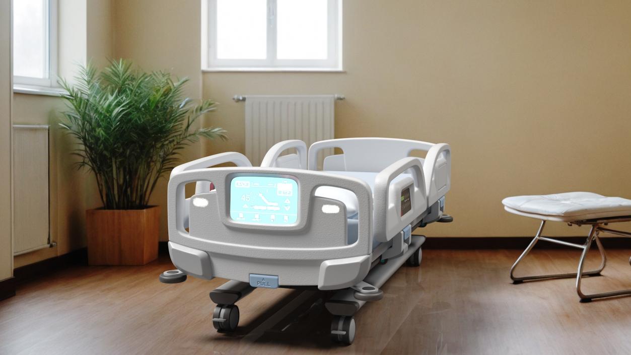 3D model Smart Hospital Bed 2