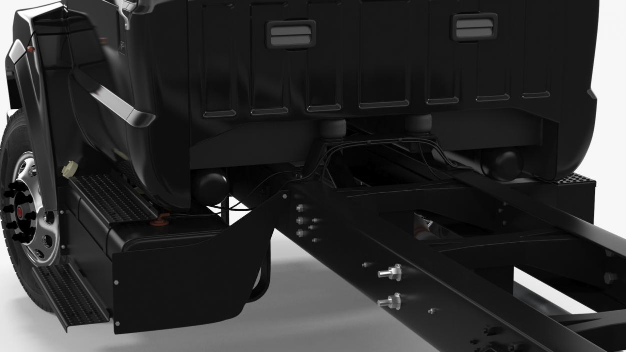 Ford F-650 Crew Cab Chassis Rigged 3D model